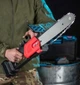 Пила электрическая цепная аккумуляторная ручная M-9020 2 аккумулятора шина 12" в кейсе - изображение 2