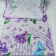 Вафельні рушники "Бузок" кухонні Textile 35*75 см білі з фіолетовим - зображення 4