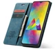Чехол-книжка CaseMe из нубука для Samsung A40 Бирюзовый - изображение 6