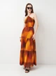 Платье женское Zara 3684/633 XL Оранжевое (03684633615052) - изображение 3