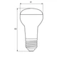 Лампочка Eurolamp LED R63 9W E27 4000K 220V (LED-R63-09274(P)) - изображение 3