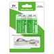 Акумулятори Крона 6F22 з USB TYPE-C Pujimax 9V 1200mAh Li-Ion (4 шт + 2 кабеля) (16214-4) - зображення 2