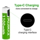 Акумуляторна батарея AAA з USB Type-C (1100mWh, 1.5V), Green (162120) - зображення 2