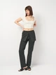 Кроп топ женский Zara 5584/176 S Бежевый (05584176104021) - изображение 3