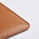 Кожаный чехол папка WIWU Genuine Leather Laptop Sleeve для Apple MacBook 16 Brown - изображение 2
