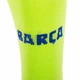 Гетры футбольные детские с символикой Barcelona Third Zelart 2501 размер 32-39 Neon Green - изображение 4