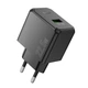 Сетевое зарядное устройство Hoco CS17A QC3.0 (22.5W) / 3A USB с быстрой зарядкой Black - изображение 1
