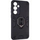 Чехол Fiji Defence для Samsung Galaxy S24 FE (S721) защитный бампер с кольцом подставкой Black - изображение 1