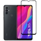 Защитное стекло Fiji Premium для TCL 30E (6127I) полная проклейка Anti-Static черный - изображение 1