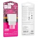 Сетевое зарядное устройство Hoco CS13A PD20W / 3A Type-C с быстрой зарядкой White - изображение 2
