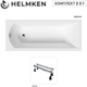 Ванна акриловая Helmken Vespera 140x70 см (868T2426A9) комплект 2 в 1: прямоугольная ванна, ножки - изображение 12