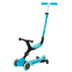 Дитячий самокат 3в1 з сидінням та додатковими колесами Globber Go Up Active Lights 360 голубий (749-300) - изображение 2