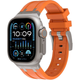 Ремінець силікон (класик) для Apple Watch Ultra 49 mm (Ultra | Ultra 2 | Ultra 3) orange-titanium - зображення 2