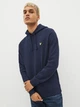 Темно-синий - Хлопковый пуловер Lyle & Scott худые мужские Темно-Голубой (Lyle Fly dark navy lav25 (M) - изображение 1