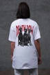 Жіноча Оверсайз Футболка З Принтом Without Deathrow 2XL/3XL White - зображення 2