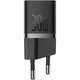 Мережевий зарядний пристрій Baseus GaN5 Fast Charger(mini) 1C 30W + кабель Type-C to Type-C 100W 1m (P10110902113-00) Cluster Black - зображення 3