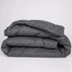 Набор MirSon №1083 СоІог Fun Line Одеяло летнее King Size 220х240 см 17-0611 Stripe Black Bamboo + Подушка 50x70 см (2200010881950) - изображение 2