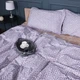 Простынь на резинке MirSon 160x190+25 см 00-4 Geometry Beige поплин (2200009703133) - изображение 2