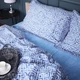 Простынь на резинке MirSon 180x200+25 см 00-5 Geometry Blue поплин (2200009704437) - изображение 5