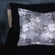 Простынь на резинке MirSon 150x200+25 см 00-8 Black Flowers поплин (2200009708190) - изображение 8