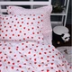 Простынь на резинке MirSon Poplin Line Kids 01 Little Hearts 80x190 см (2200009710605) - изображение 3