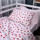 Простынь на резинке MirSon Poplin Line Kids 01 Little Hearts 200x220 см (2200009710773) - изображение 2