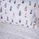 Простынь на резинке MirSon Poplin Line Kids 03 Animals 140x200 см (2200009713217) - изображение 2