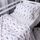 Простынь на резинке MirSon Poplin Line Kids 03 Animals 160x200 см (2200009713255) - изображение 3