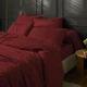 Комплект постельного белья Mirson Евро 200х220 см №19-1655 Garnet Микросатин Premium (2200010917963) - изображение 2
