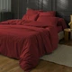 Комплект постельного белья Mirson Евро 200х220 см №19-1655 Garnet Микросатин Premium (2200010917963) - изображение 4