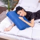 Подушка ортопедична MirSon Стружка Memory №4139 Satin Stripe 30-0019 Blue 49х32х10.5 см (2200006423539) - зображення 2