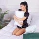Подушка ортопедическая MirSon Стружка Memory №4180 Satin Stripe 30-0001 White Kiddy 50х29х8 см (2200006423942) - изображение 1