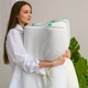 Подушка ортопедическая (стружка Memory) MirSon №4225 Green Nature Dorotea 58х40х10.5 см (2200006424406) - изображение 9