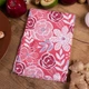 Полотенце вафельное Mirson №505 Waffle Red flowers 30х50 см (2200006723455) - изображение 1