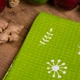 Полотенце вафельное Mirson №510 Waffle Green tropics 30х50 см (2200006723509) - изображение 2