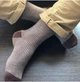 Носки с принтом цветные полосы высокие бесшовные дышащие качественные ORGANIC cotton черные JILL ANTONY 44-45 арт. 31012 - изображение 3