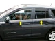 Молдинги окон для Jeep Compass 2006-2016, нержавеющая сталь, нижние - изображение 3