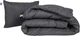Набор MirSon №1071 СоІог Fun Line Одеяло летнее Полуторное 155х215 см 17-0611 Stripe Black Tencel + Подушка 50x70 см (2200010886511) - изображение 1