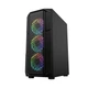 Корпус для ПК 1stPlayer XF BK 4F7 ARGB MidiTower ATX MicroATX MiniITX без блока живлення Black (XFBK4F7) - зображення 2