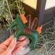 Брелок-подвеска в стиле Hermes Пони на сумку или подвес в авто темно-зеленый - изображение 4