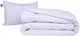 Набор MirSon №1136 СоІог Fun Line Одеяло летнее Полуторное 155х215 см 17-0605 Stripe White Bamboo + Подушка 50x70 см (2200010882001) - изображение 1