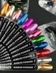 Зеркальная втирка для дизайна ногтей (красная) Mirror powder №3 Designer Professional - изображение 6
