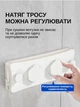 Подвійна настінна сушарка для білизни висувна складна Біла - изображение 2