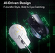 Проводная игровая мышь Inphic PG9 AI Design с RGB подсветкой, 12800 DPI, белая - изображение 7
