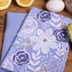 Набор полотенец рогожа-полупанама Mirson №632 - Blue chrysanthemums 2 шт 30х50 см (2200006740544) - изображение 2
