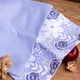 Набор полотенец рогожа-полупанама Mirson №632 - Blue chrysanthemums 2 шт 30х50 см (2200006740544) - изображение 3