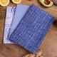 Набор полотенец рогожа-полупанама Mirson №642 - Blue kitchen 3 шт 30х50 см (2200006740827) - изображение 1