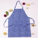 Фартук MirSon №209 Blue binding рогожа/полупанама 68x84 см (2200006754152) - изображение 1