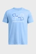 Чоловіча блакитна футболка UA GL FOUNDATION UPDATE SS Under Armour MD 1382915-466 - изображение 3