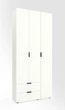 Шкаф Metkas Home A013L 1000 x 420 x 2300 мм ЛДСП Белый снег (MA013L-B) - изображение 1